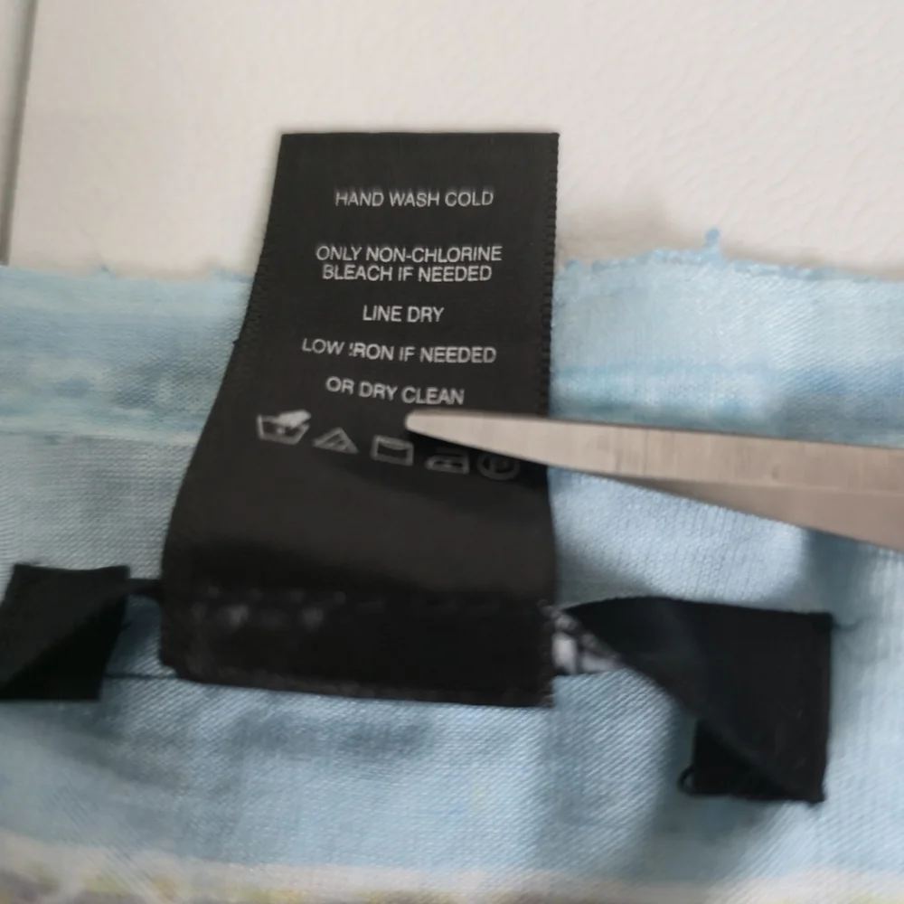 Ali Miles Floral Burnout Mesh Tunic Top Aqua Pastels Flowy Relaxed Layered 2X - Picture 7 of 13